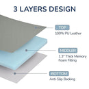 Baby Play Mat for Floor,1.3'' Thick Memory Foam Play Mat,50''x50'' Tummy Time Mat with PU Leather,Cushioned & Waterproof Playpen Mats,Non Slip Crawling Padded for Toddlers,Infants,Kids by TinyTreasures Baby Boutique