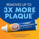 ARM & HAMMER Advance White Toothpaste, Teeth Whitening Baking Soda Toothpaste with Stain Defense Technology and Fluoride, Clean Mint Flavor, 6.0 Oz (4 Pack) by CozyNest Decor