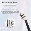 ADM Beginner Acoustic Classical Guitar Nylon Strings Wooden Guitar Bundle Kit for Kid Boy Girl Student Youth Guitarra Online Lessons with Gig Bag, Strap, Tuner, Picks (30 Inch, White) by TinyTreasures Baby Boutique
