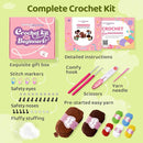 Mewaii Crochet Kit for Beginners – 5 Easy Dachshund Dog Crochet Kits with Step-by-Step Video Tutorials, Pre-Started Yarn, 40% Extra Yarn, Beginner Crochet Kit for Adults & Kids by TinyTreasures Baby Boutique