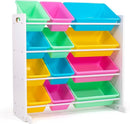 Humble Crew Kids' Toy Storage Organizer, White/Pastel (WO560P) by TinyTreasures Baby Boutique