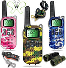 Walkie Talkies for Kids Toys Boys Gifts Aged 5+ Long Range 2 Way Radio for Camping Hunting Hiking Outdoor Game 6 7 8 9 10 Year Old Birthday Present for Kids by TinyTreasures Baby Boutique