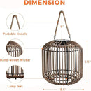 Solar Yard 2-Pack Outdoor Solar Lamp, Water-Resistant Lights for Outside Hanging Lantern Table Lamp Lights Decoration for Garden, Yard, Patio, Porch, Trees, Pathway, Natural by CozyNest Decor