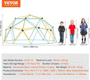 VEVOR Climbing Dome, 12FT Geometric Dome Climber Play Center for Kids 3 to 10 Years Old, Jungle Gym Supports 750LBS and Easy Assembly, with Climbing Grip, Outdoor Backyard Play Equipment for Kids by TinyTreasures Baby Boutique