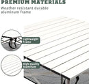 SUNNYFEEL Outdoor Folding Table | Lightweight Compact Aluminum Camping Table, Roll Up Top 4 People Portable Camp Square Tables with Carry Bag for Picnic/Cooking/Beach/Travel/BBQ by GreenHaven Gardens