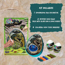 The Eggmazing Egg Decorator The DinoMazing Dinosaur Egg Refill - for The DinoMazing Egg Decorating Spinner by EggMazing - Egg with Mystery Dinosaur and Non-Toxic Slime - 6 Eggs by TinyTreasures Baby Boutique