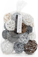 ANDALUCA Decorative Balls Vase Filler Bag with Orbs, Balls (Grey) by CozyNest Decor