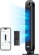 Dreo Tower Fan for Bedroom, Smart Oscillating Quiet Floor Fans, Standing Bladeless Fan with Remote and WiFi Voice Control, 4 Modes, 4 Speeds, 8H Timer, 28dB, Works with Alexa/Google by CozyNest Decor