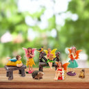 Fairies Set of 10 Pcs Miniature Garden Figurines - Outdoor Decor Art for Fall Winter, Outdoor Statue for Patio, Lawn, Yard Decoration by CozyNest Decor