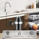 Garbage Disposal Air Switch Kit, Garbage Disposal Button, Sink Top Waste Disposer On/Off Switch, UL Listed Air Switch Compatible with All Garbage Disposals (Chrome Silver) by CozyNest Decor