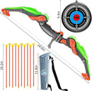 TEMI Bow and Arrow Set for Kids - Archery Toy Set - LED Light Up with Suction Cup Arrows, Target & Quiver, Indoor and Outdoor Toys for Children Boys Girls by GreenHaven Gardens