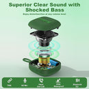 Bobtot Portable Bluetooth Speakers Wireless - IPX7 Waterproof Mini Shower Speaker with 16 Hours Playtime, Loud Stereo Sound, Rich Bass, TWS, Built-in Mic, Small Size for Travel Sport, Green by TinyTreasures Baby Boutique