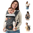 besrey Baby Carrier Hip Seat for Dad, Front Summer Infant Carrier Newborn to Toddler, Plus Men Backpack Holder, Harness for Carrying Infant, Hip Seat with Strap by TinyTreasures Baby Boutique