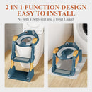 Potty Training Seat, Toddler Toilet Seat for Little Boys Girls, Potty Training Toilet with Urinals, Toddler Step Stool Ladder and Splash Guard (Blue) by TinyTreasures Baby Boutique