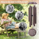 Personalized Sympathy Wind Chimes, Personalized Wind Chimes for Loss of Loved One, Commemorative Sympathy Gifts for Funerals, in Memory of Dad/Mom/Husband/Wife, Ship from US by CozyNest Decor