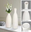 Ceramic Vase Set of 3, Small Flower Vase for Home Decor, Decorative Vases for Pampas Grass & Dried Flowers, Living Room, Bedroom, Bathroom, Shelf Centerpiece Table Decorations by GreenHaven Gardens