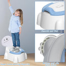 Potty Seat Baby Training Chair Boys Girls Toddler Dinosaur Comfortable children 1-5 years old Baby toilet Animal seat with lid back potty trainer (indigo) by TinyTreasures Baby Boutique