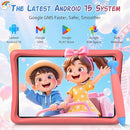 Kids Tablet 10 inch, Android 15 Kids Tablets, Parental Control, Pre-Installed Kiddos Software & Kids Space, Includes Case & Stylus Pen, 12GB RAM 64GB ROM, 2TB Expand, HD IPS Screen(Pink) by TinyTreasures Baby Boutique