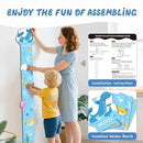 Personalized Name Growth Chart, Marine Animals Wooden Growth Chart for Kids, Height Chart for Boys Girls, Measuring Board for Kids Height for Child's Room, Nursery Decor Decoration by CozyNest Decor