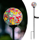 Afirst Solar Lights Outdoor Decorative - Solar Mosaic Garden Stakes Flower Decorative Lights Waterproof for Pathway Yard Lawn Decoration Multi by CozyNest Decor