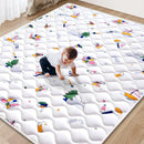 Baby Play Mat - 79" X 63",Premium Thicker Foam One-Piece Crawling Mat, Machine Washable, Extra Large Anti-Slip Activity Playmat for Babies, Toddlers & Infants by TinyTreasures Baby Boutique