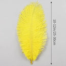 THARAHT Yellow Ostrich Feathers 12pcs Natural Bulk 10-12Inch 25cm-30cm for Crafts Wedding Party Centerpieces Halloween and Home Decoration Feathers by CozyNest Decor