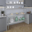 AmGood Double OverShelf Stainless Steel NSF - Many (72" Long x 12" Deep) by CozyNest Decor