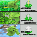 Electric Weed Wacker Cordless Eater Battery Powered, 21V Lightweight Weed Trimmer Edger Lawn Tool with 2Pcs 2000mAh Battery, 3 in 1 Stringless Grass Trimmer/Edger/Brush Cutter for Garden Yard Lawn by GreenHaven Gardens