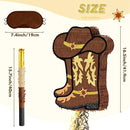 WERNNSAI Western Cowgirl Boot Piñata - Cowboy Hat Pinata Game Western World Theme Party Decorations for Adults Kids Birthday Farm Horse Rodeo Party Supplies with Bat Blindfold by TinyTreasures Baby Boutique