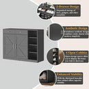 Loomie 5-Tier Shoe Cabinet with 4 Side Cubbies, Farmhouse Shoe Rack Cabinet with 6 Adjustable Shelves & 2 Drawers, Freestanding Shoe Storage Cabinet with 4 Brackets & 2 Hooks for Entryway (Black) by CozyNest Decor
