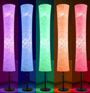 BLUEYE Floor Lamp,RGBCW 2700K-6500K,APP & Remote&Smart Voice Control, 2 X 60W Equivalent, No Hub Required,Compatible with Alexa Google Assistant, 60'' Standing Lamp for Bedroom, Similar Fabric by CozyNest Decor
