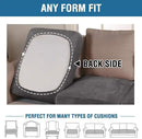 H.VERSAILTEX Velvet Stretch Couch Cushion Cover Plush Cushion Slipcover for Chair Loveseat Sofa Cushion Furniture Protector Seat Cushion Sofa Cover (3 Piece XL Sofa Cushion Covers, Grey) by CozyNest Decor