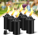 6 Pack Torch Canisters,16oz Replacement Torch Refillable Canisters with Wicks,Caps, Outdoor Citronella Fuel Torch Canister for Luau Party, DIY Garden Decor. by GreenHaven Gardens