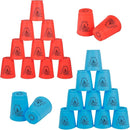 yeesport Sport Stacking Cups, 24pcs Sports Stacking Cups Sport Training Game for Challenge Competition Travel Party Gift for Kids and Adults (Blue & Red) by TinyTreasures Baby Boutique