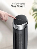 Dreo Tower Fan for Bedroom, 90° Oscillating Fans that Blow Cold Air, 5 Speeds, 4 Modes with 26ft/s Velocity, 12H & 28dB Quiet Timer, Remote, Touch, 40" Standing Floor Fan for Home Office, Black by CozyNest Decor