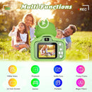 Kids Camera,HD Digital Video Camera,Childrens Toys for 3 4 5 6 7 8 9 Year Old Boys/Girls,Selfie Camera for Kids,Christmas Birthday Gifts with 32GB SD Card (Dinosaur Green) by TinyTreasures Baby Boutique