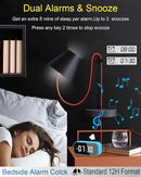 AFK Digital Alarm Clock with Bluetooth Speaker,Desk Clock for Bedrooms,Small Table Clock with Dual Alarms,Snooze,Dimmable LED Display. by TinyTreasures Baby Boutique