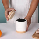 LEETOYI Ceramic Food Storage Jar with Seal Lid,Kitchen Canisters for Countertop, Serving for Ground Coffee, Tea, Sugar, Salt and More, 33 Oz by CozyNest Decor