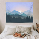 HZOHNAGO Mountain Tapestry Forest Mountain Sunrise Pattern Printed Wall Tapestry Wall Hanging for Bedroom Living Room Dorm 40" W x 30" H by CozyNest Decor