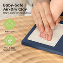Baby Hand and Footprint Kit - Clay Handprint Keepsake Frame, Newborn Nursery Picture Frame, Personalized New Mom Gifts for Baby Shower & Registry (Midnight Blue) by TinyTreasures Baby Boutique