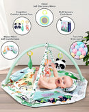 dearlomum 4-in-1 Tummy Time Mat,Baby Activity Play Mat,Newborn Play Baby Mats for Floor with 6 Infant Learning Sensory Baby Toys, Toddler Motor Skill Development,Babies Ball Pit with 18 Ocean Balls by TinyTreasures Baby Boutique