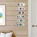 EXCELLO GLOBAL PRODUCTS Large Hanging Wall Sign: Rustic Wooden Decor (Family, Home, Love, Laugh, Live, Dream) Hanging Wood Wall Decoration (11.75" x 32") by CozyNest Decor