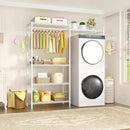 Ulif U6 Clothes Drying Rack, 5-Tier Over Washer and Dryer Laundry Room Storage and Organizer, Heavy-Duty Space Saver, 65.3" W x 13.4" D x 77.5" H, White by CozyNest Decor