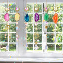 Sun Catcher, 6 pcs Sun Catchers with Crystals Prism Agate Slices Bulk Outdoor Garden Indoor Hanging Decor for Home Car Window Christmas Party Wedding Gift by GreenHaven Gardens