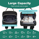 MOMUVO Diaper Backpack for Women Large Capacity with Insulated Pockets Diaper Bags For Baby Girl Boy Waterproof Baby Bags by TinyTreasures Baby Boutique