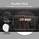5X8 Ultra Soft Rug for Living Room, Fluffy Shag Area Rug for Bedroom, Modern Shaggy Carpets Fuzzy Rug for Teens Dorm Nursery Home Decor Aesthetic, Upgrade Anti-Skid Durable, Black by TinyTreasures Baby Boutique