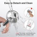 Immersion Blender 4 in 1, 16000rpm Speed, 400W Turbo Motor & Ergonomic Grip Hand Blender Set, Splash-Proof Stainless Steel Blades, for Soup, Baby Food, Smoothies, Sauce (Red+Ivory) by TinyTreasures Baby Boutique