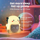 Axolotl Alarm Clock with Night Light for Kids, Rechargeable Silicone Lamp Time to Wake Clock Cute Animal Tabletop Lamp, Perfect Sleep Companion for Boys Girls, White by TinyTreasures Baby Boutique