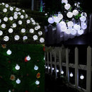 LORRYTE White 2-Pack 100 LED 64FT Crystal Globe Solar Lights Outdoor, Waterproof Solar String Lights Outdoor Decorative with 8 Lighting Modes for Easter Christmas Decor Garden Wedding Party Tree by GreenHaven Gardens