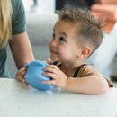Silicone No Spill Snack Cups for Toddlers – Portable Baby Snack Cup Containers with Dustproof Lid – Dishwasher-Friendly Toddler Spill Proof Cups Without BPA, Lead, or Phthalates – Pink and Lilac by TinyTreasures Baby Boutique